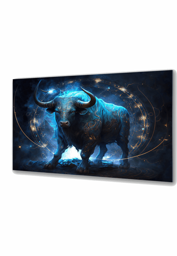 szklany obraz byk znak zodiaku