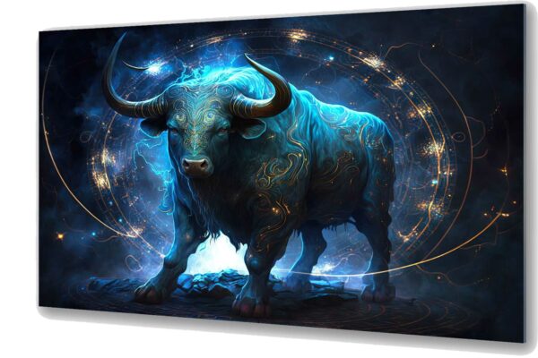 obraz szklany byk taurus znak zodiaku