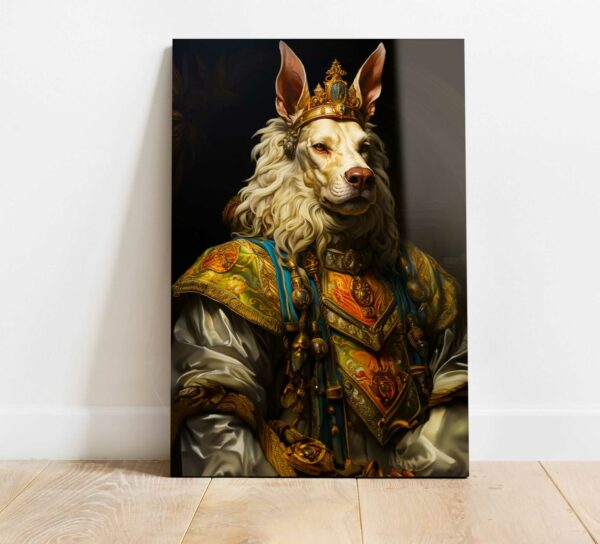 symbole roku król psa rok psa szklany obraz