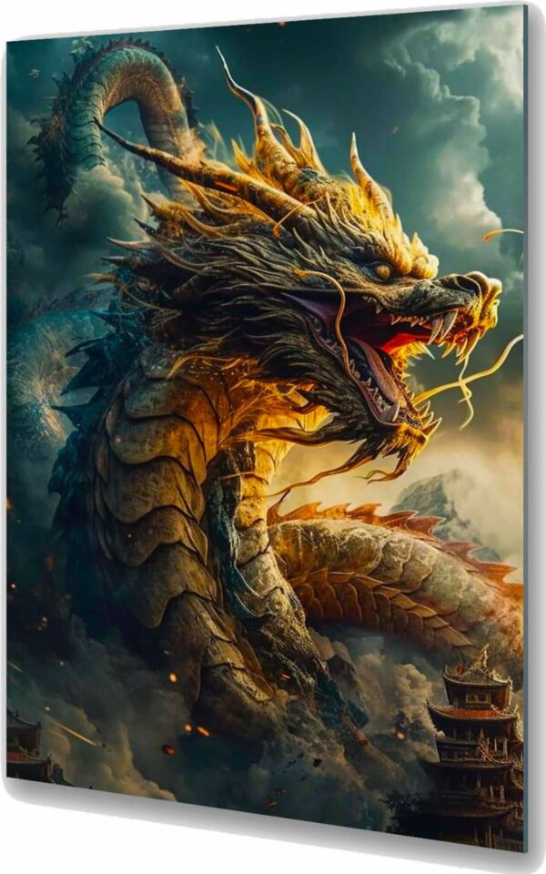 szklany obraz smok król roku