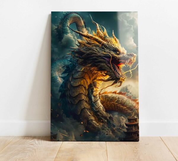 obraz szklany smok rok smoka