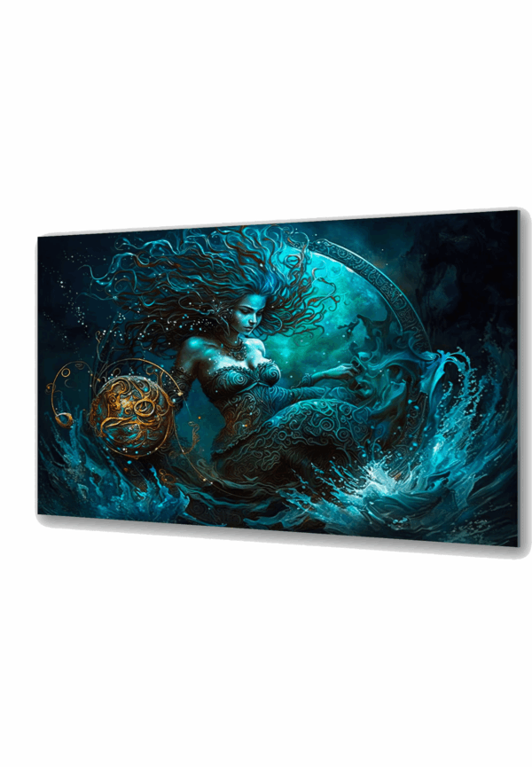 wodnik obraz na szkle