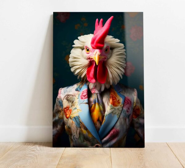 obraz szklany kogut krolewski obraz roku