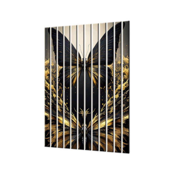 czarny motyl lamele scienne