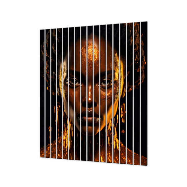 lamele scienne z nadrukiem zlotej kobiety