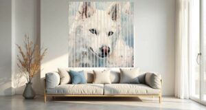 Lamele białe na ścianę