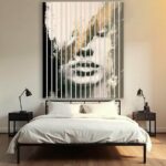 Lamele ścienne szklane z nadrukiem Portret silnej kobiety