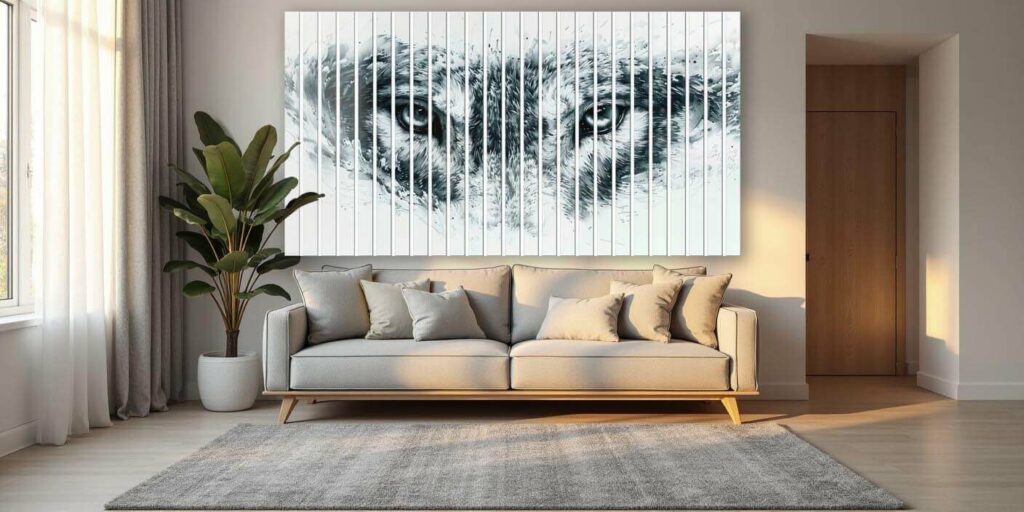 lamele z nadrukiem a tapete