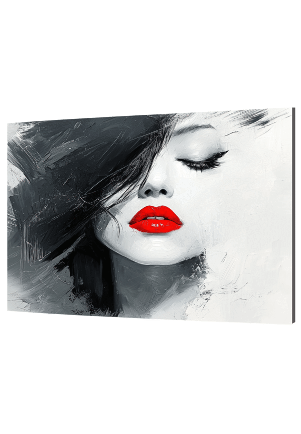 obraz na szkle kobiety Pocałunek ciszy