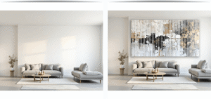 Wizualizacja dekoracji ściany