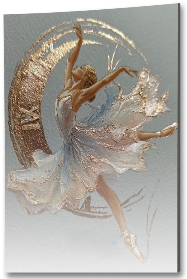 Lot baleriny szklany obraz