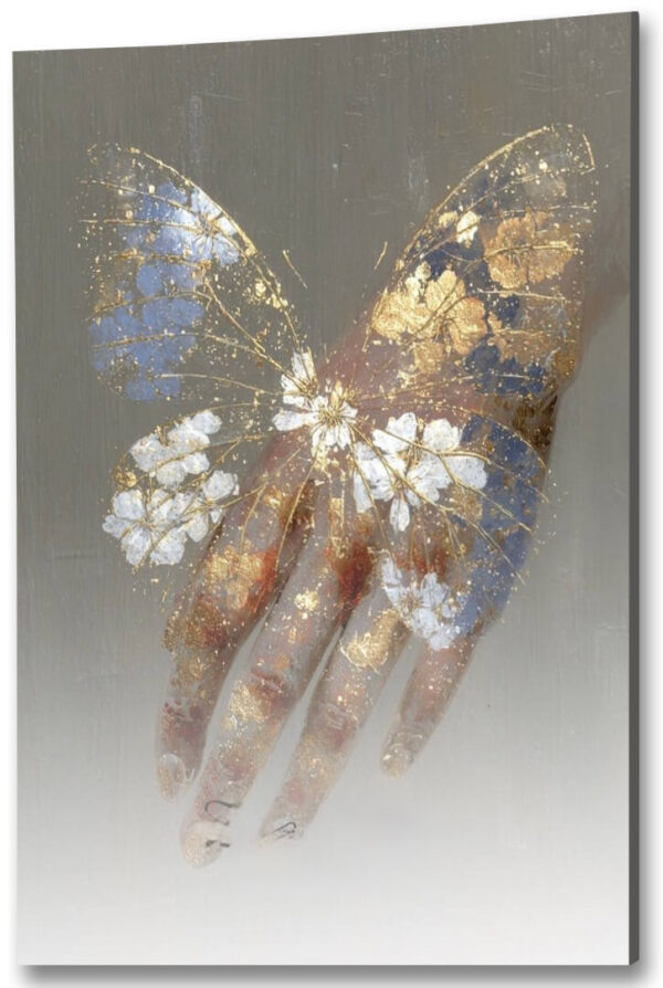 motyl wna dloni obraz abstrakcyjny