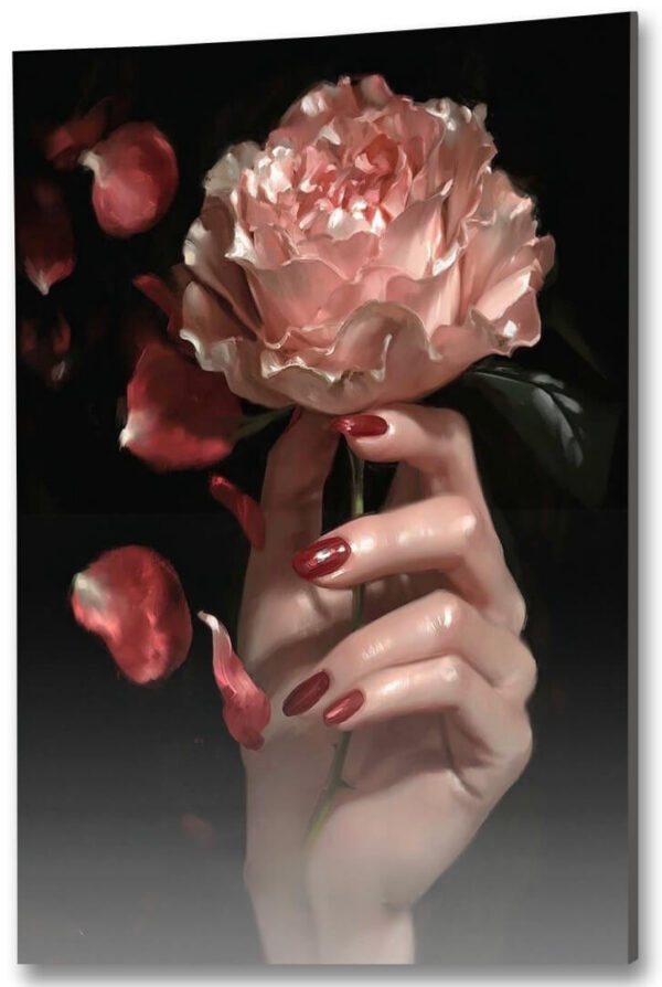 obraz na szkle kwiaty