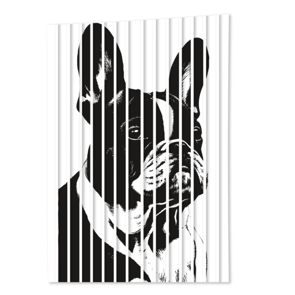 pies lamele scienne z nadrukiem