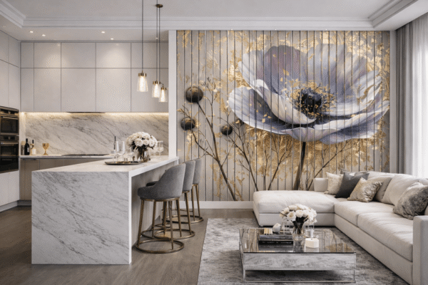 panele dekoracyjne w salonie