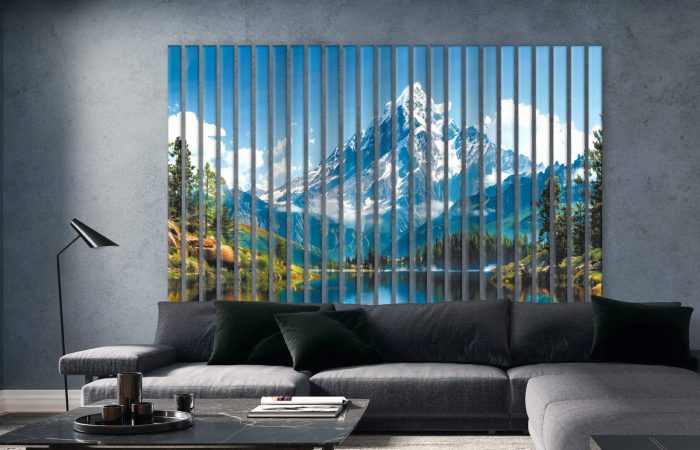 lamele dekoracyjne szklane piekne gory