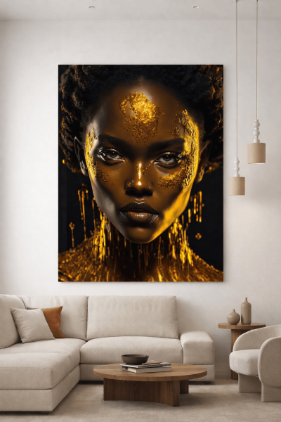 obraz na szkle kobieta